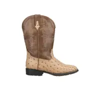 Roper Jed Embroidered Square Toe Cowboy Youth Boys Brown Casual Boots 09-119-12
