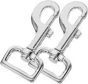 HANABASS 2pcs Heavy Duty Metal Double Dog Leash Snap Hooks Pet Restraint Connectors for Dogs
