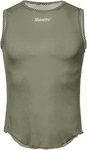 サンティーニ(SANTINI) BM002GLLLIEVE BM002GLLLIEVE Men's Baselayer Sleeveless Shirt, Mesh Fabric, Moisture Wicking
