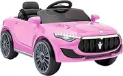 RIGO Kids Maserati Inspire Ride On Toy Car 12V Battery Remote Control-Pink