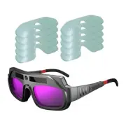 Pp Auto Darkening Welding Gog Gles Anti-Scratch Welder Glasses ForPlasma Cut Wip