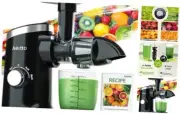 Juicer Machines, Cold Press Juicer with Soft & Hard Modes, Quiet Motor,