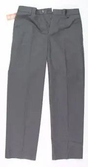 Dockers Stretch Grey Striped Dress Pants Casual 30 30 Flat Front Straight