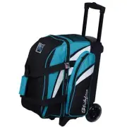 KR Cruiser 2 Ball Double Roller Teal Black White Bowling Bag