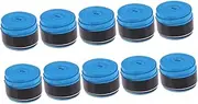10Pcs Blue Slip Overgrip for Tennis and Badminton Rackets Super Absorbent Sweat Band for Humid Conditions Enhance Grip Performance for Active Players