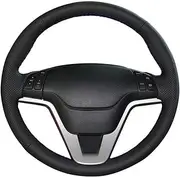 Steering Wheel Cover for CR-V for CRV 2007 2008 2009 2010 2011 DIY Car Steering Wheel Cover Hand-Stitched Car Steering Wheel Cover