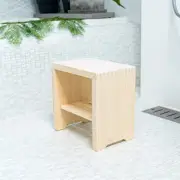 H11.8"/30cm Handcrafted Hinoki Cypress Japanese Bath Stool - Craftsmanship