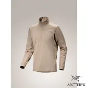 【Arcteryx 始祖鳥】男 Rho LT 刷毛內層套頭衫(煙燻棕)