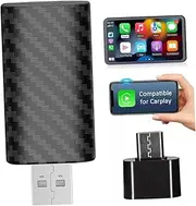 HEALEEP Wireless Carplay Adapter Plug Play USB Wireless Connector for Compatible with Various Car Models Durable Material Easy Setup High Performance