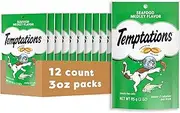 Temptations Classic Cat Treats Seafood Medley Flavor, (12) 3 Oz. Pouches