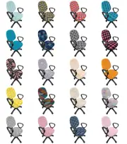 Ambesonne Surreal Pattern Office Chair Slipcover Protective Stretch Cover