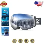 180-Degree View Snowboard Goggles - Rugged & Impact-Resistant for Men & Women