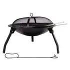 Spinifex Round Portable 55cm Fire Pit Set with BBQ Grill & Charcoal Mesh