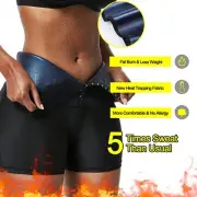 Women Waist Trainer Sauna Sweat Shorts Pants Weight Loss Leggings Workout Shaper