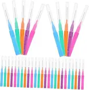 Amosfun 50Pcs Interdental Cleaning Brushes for Portable Cleaning Tools with Soft Bristles for Gentle Care for Travel Gaps and Food Particle Removal