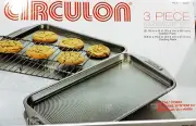 Bakeware 3 Piece Set Kitchen Cookware Catering Server Buffet Home