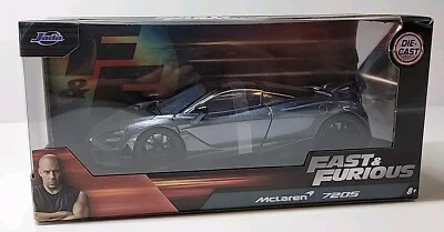 Fast & Furious Gray Shaw's McLaren 720S 1:24 Scale Jada Toys #30754
