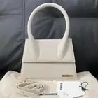 NWT $950 JACQUEMUS Linen Canvas Le Papier 'Le Grand Chiquito' Top Handle Bag