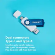 Patriot X550 64GB USB 3.2 Type-C/Type-A OTG Flash Drive Smartphone PC MAC Tablet