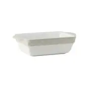 Tuxton China Inc 1.5 qt Porcelain White w/ White Truffle Band Casserole- 2 EA