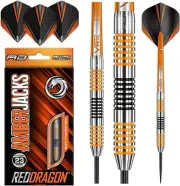 RED DRAGON Amberjack 21G, 22G, 23G, 24G or 25G Tungsten Darts Set with Flights a
