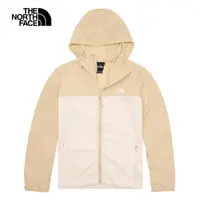 在飛比找momo購物網優惠-【The North Face 官方旗艦】北面女款米白色涼感