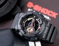 在飛比找PChome24h購物優惠-G-SHOCK 重機狂野潮流概念錶-消光黑x金(GA-110