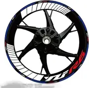 for YZF R6 Motorcycle Logo 17 Inch Inner and Outer Wheel Rim Hub Decal Decoration Waterproof High Reflective Sticker (Color : R67)