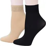 [FITU] Women's 10-12 Pairs Modal Opaque Ankle High Tights Hosiery Socks