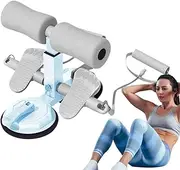 Sit Up Bar Foot Holder - Situps Equipment with 2 Suction Cup,Adjustable Height, Portable Assistant Device With Pull Rope for Ab Workout, Fitness, Exercise, Home Gym, Men Women
