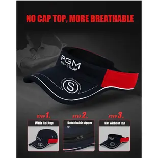 Pgm 高爾夫回彈帽可拆卸帽子帶氣孔吸汗帽簷內襯設計,適用於戶外運動防曬男女通用 MZ011