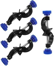 Mobestech 4pcs Cross Clip Accessories Cabinet Corner Clamps Welding Table Clamps Large Spring Clamps Small Metal Clamps Lab Retort Clamps Lab Support Holders Aluminum Lab Clips Black Plastic