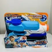 NERF Super Soaker Freeze Fire 23 Fl Oz 38ft Ages 6+ Hasbro New In Box Condition