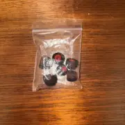 Premium Silicone Replacement Earbud Ear Tips Covers - Red Black Big And Small