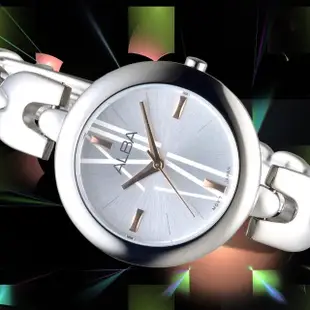【ALBA】雅柏手錶 優雅韓系風尚銀白面鍊帶女錶/AH8333X1(保固二年)