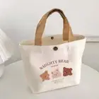 Cartoon Mini Handbags Canvas Lunch Bag Fashion Canvas Tote Bag Women