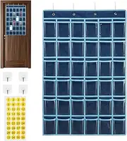 Wall Pocket Organizer - 36-Pocket Classroom Mobile Phone Holder, Wall Mount Calculator Storage Organizer | Hanging Pocket Organizer for Devices, Wall Pockets for Classroom Calculators and Phones