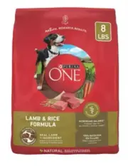 Purina ONE Natural Dry Dog Food, SmartBlend Lamb & Rice Formula 8 lb. Bag