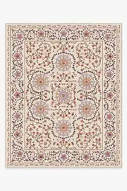 245' x 305' | Machine Washable Runner Rug | Kid & Pet Friendly | Indoor Rug | Suzani Purple Rug | Ruggable