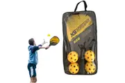 Pickleball Paddles Set with 4 Pickleball Balls and Carry Bag-Yellow