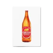 Carlton Draught Longneck Beer Wall Art