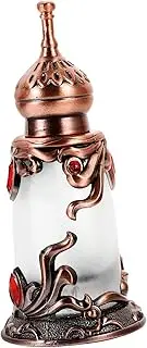 HONITANO Vintage Refillable Perfume Bottle Elegant Decorative Atomizer for Travel Portable Empty Vintage Bottle Delicate Pattern Design for Women