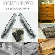 1/10 Pairs Soft Close Drawer Runners Slides Undermount Concealed Full Extension