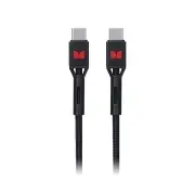 Monster USB-C to USB-C Braided Cable - Black 2m