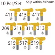 10 PCS 1-6 series Airless Spray Gun Tip Nozzle for Titan Wagner Paint Sprayer