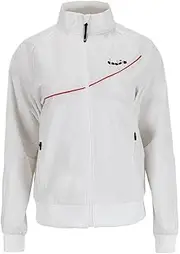[Diadora] Womens Jacket Athletic Outerwear Casual Moisture Wicking - White