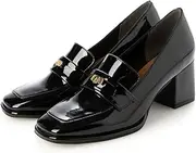 [EVOL] (イーボル) Evor IX5521 Women's Loafer Coin 2.6 inch (6.5 cm) Heel Loafer