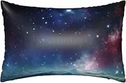 Satin Pillowcase for Hair and Skin Silk Pillow Cases Queen Size Satin Pillow Cover 20x30 Inches Night Sky Outer Space Pillowcases with Zipper Cooling Pillow Cases Gifts for Women Men