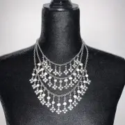 Patricia Nash Multi Strand Floret And Pearl Necklace