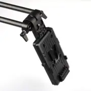 Swivel 15mm Rod Clamp 4K Camera Gimbal Power Supply V-lock V-mount Battery Plate